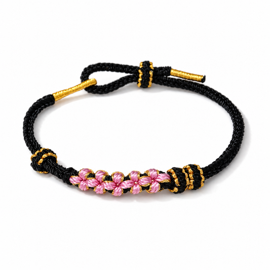 Handwoven Peach Blossom Pink Cord