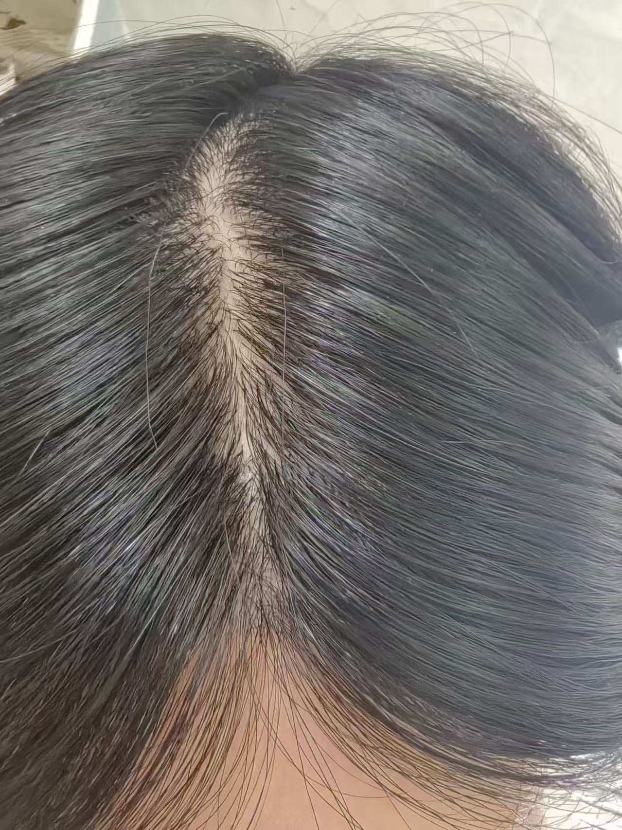 Ultra-Thin Knotless Human Hair Topper