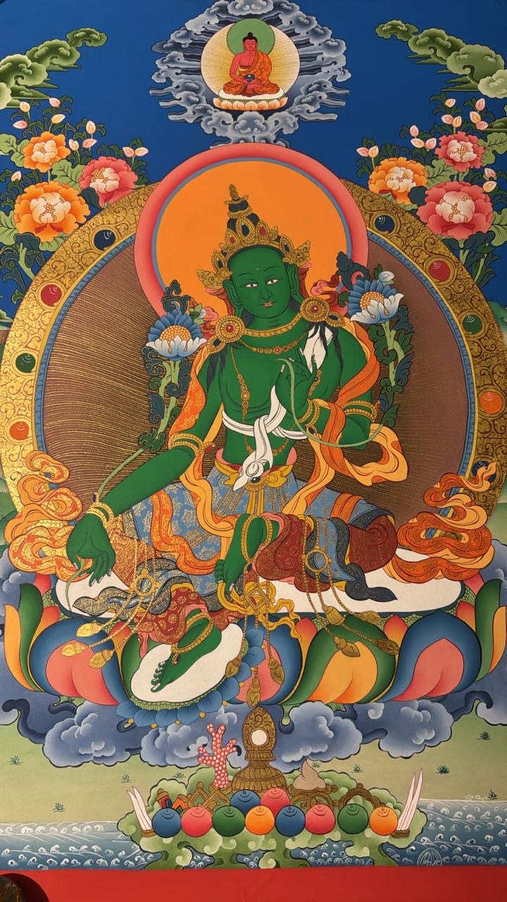 Green Tara Thangka
