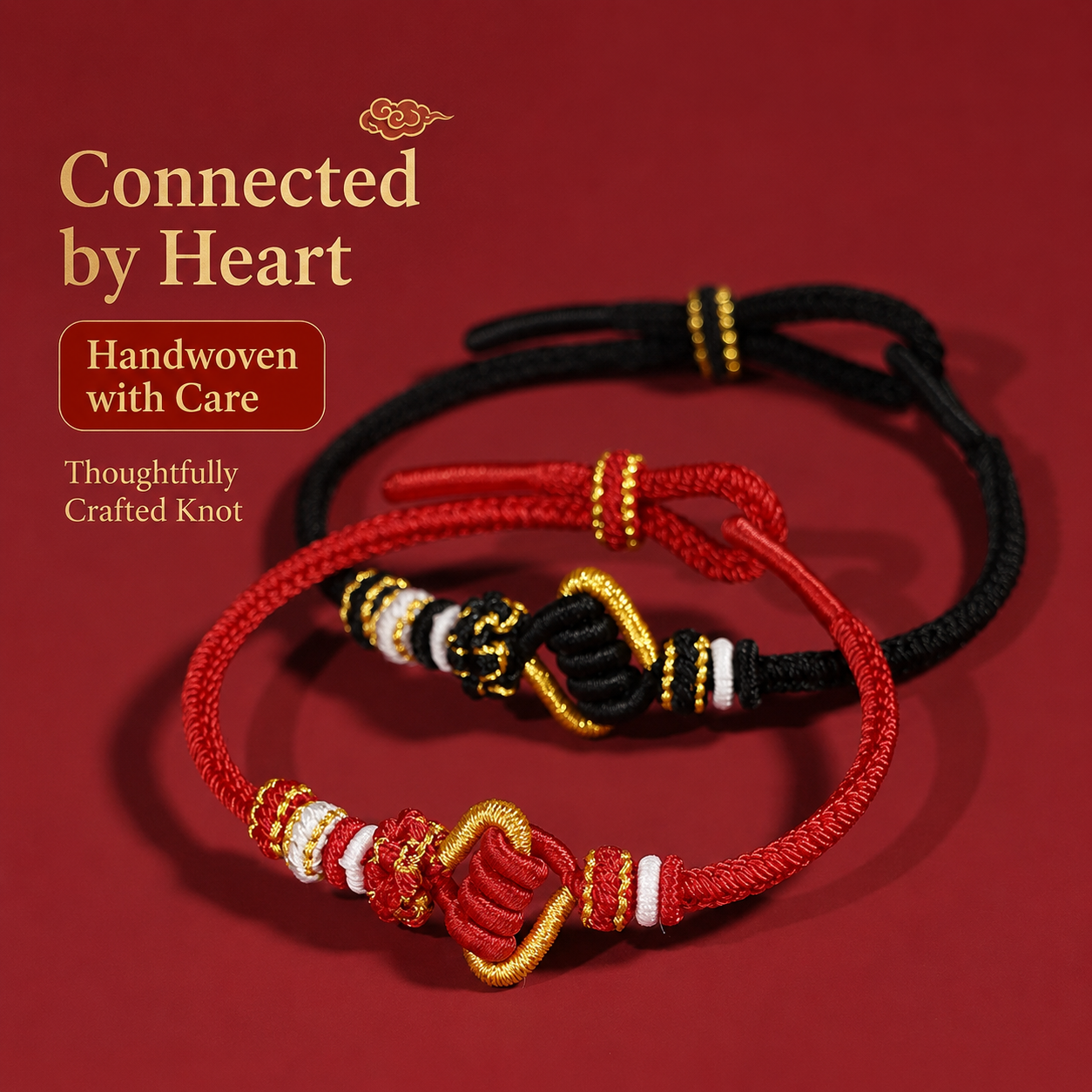Handwoven Eternal Bond Lucky Red Cord