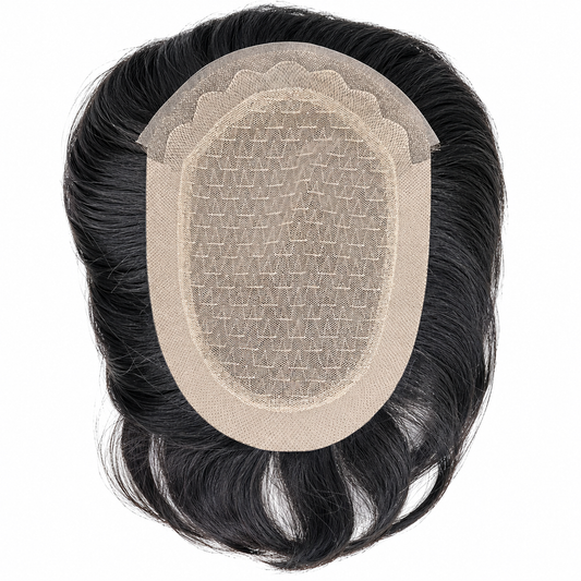 Ultra-Thin Knotless Human Hair Topper