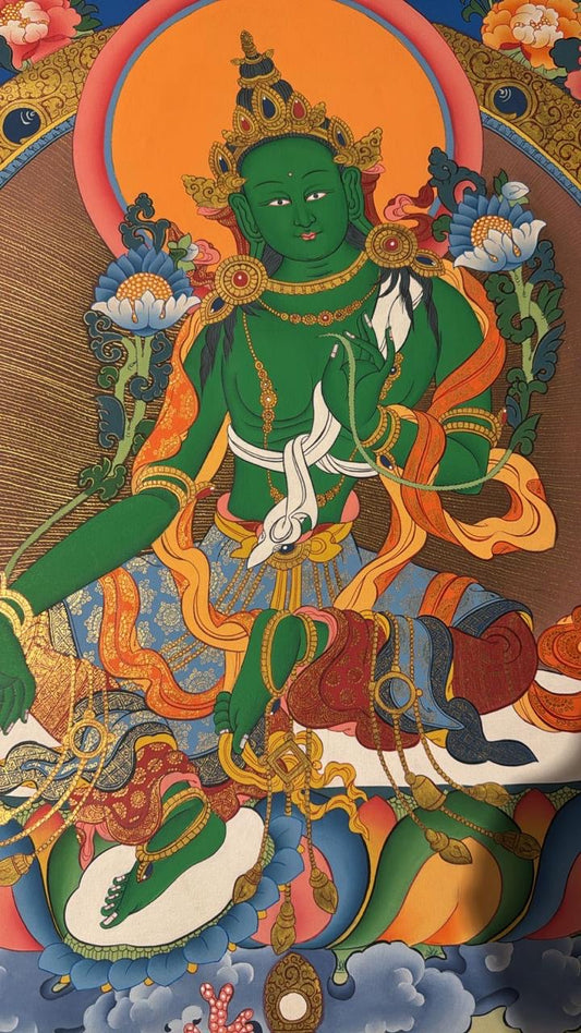 Green Tara Thangka