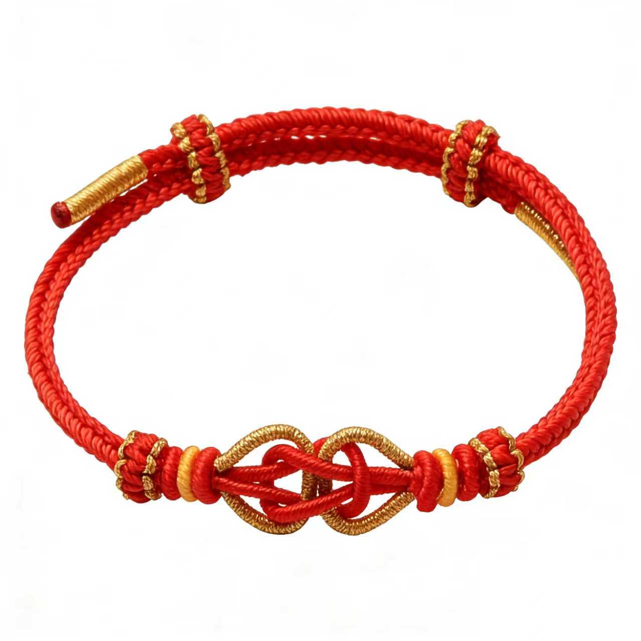 Chinese Knot Bracelet – Handmade Adjustable Lucky Bracelet for Love, Protection & Connection