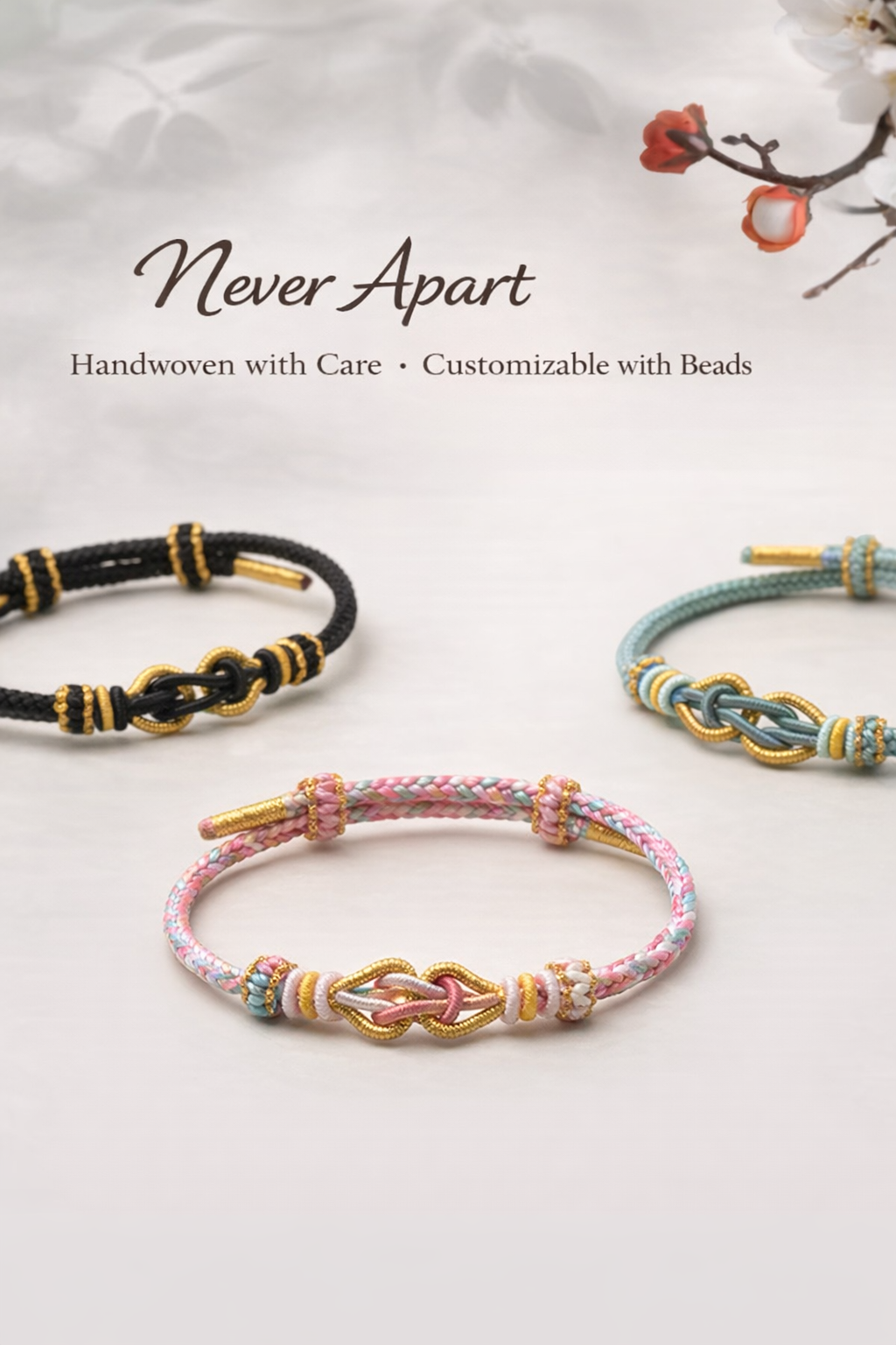 Chinese Knot Bracelet – Handmade Adjustable Lucky Bracelet for Love, Protection & Connection