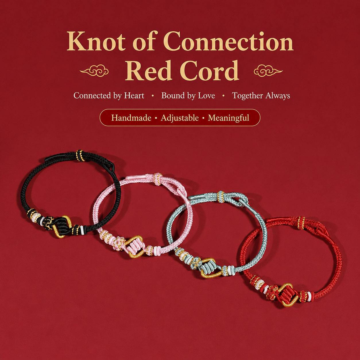 Handwoven Eternal Bond Lucky Red Cord