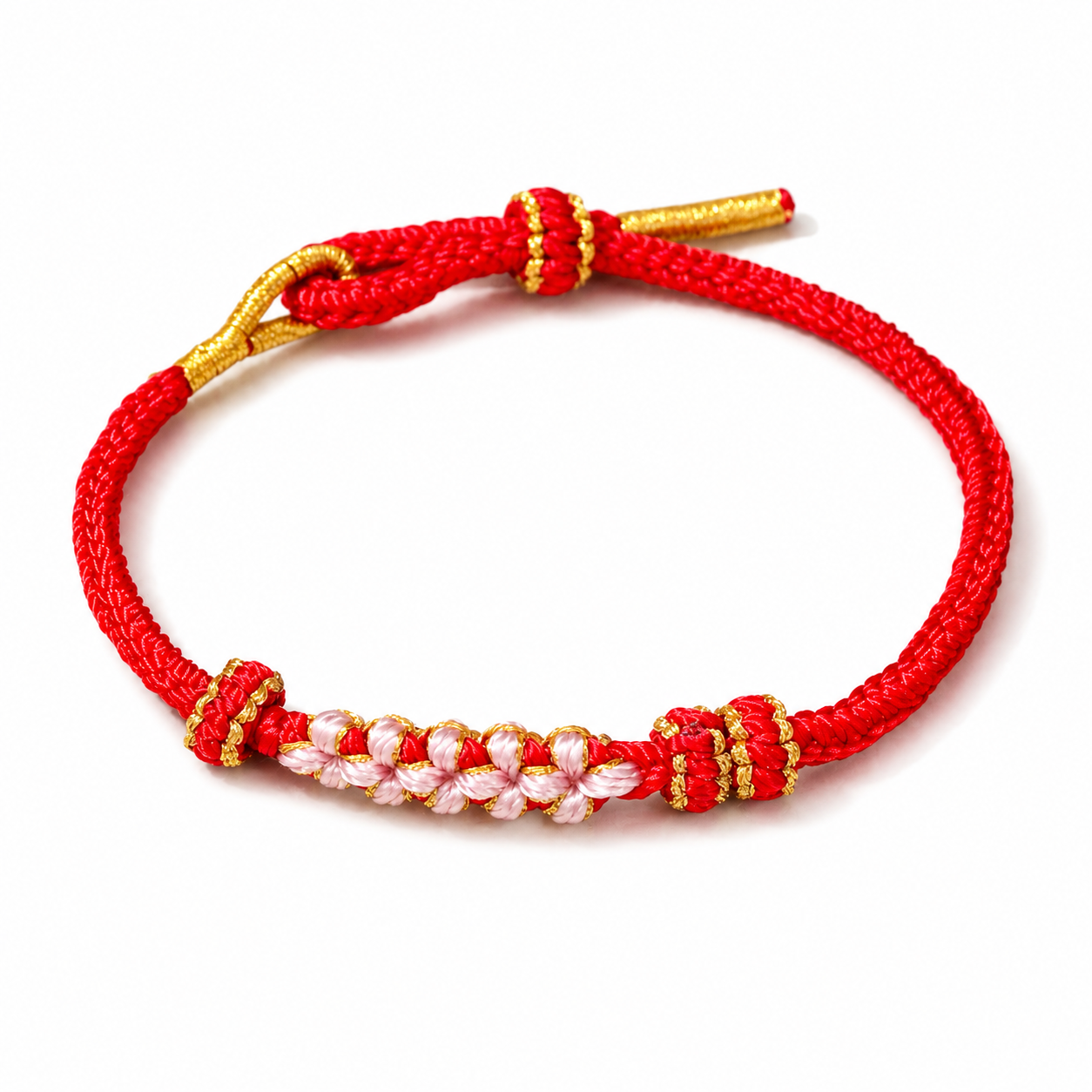 Handwoven Peach Blossom Pink Cord