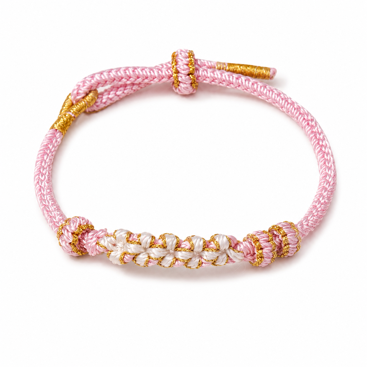 Handwoven Peach Blossom Pink Cord